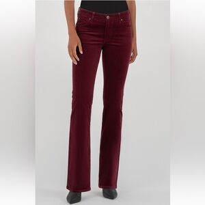 EUC Kut from the Kloth Karen Baby Bootcut Corduroy 12 Wine